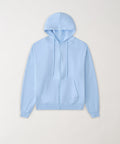 Essential Boxy Fit Zip Up Hoodie - Blue