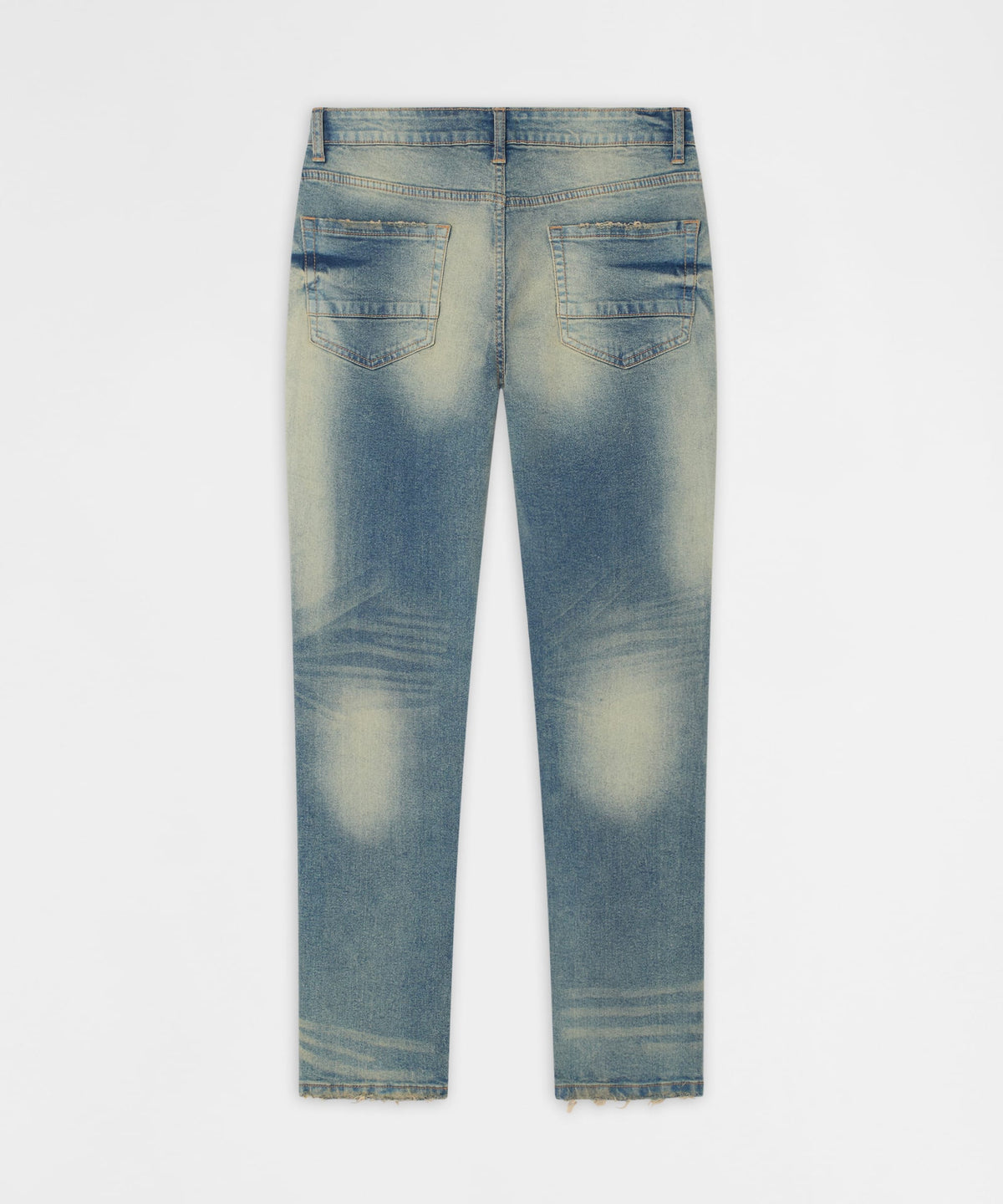 Drifter Distressed Skinny Jeans - Medium Indigo