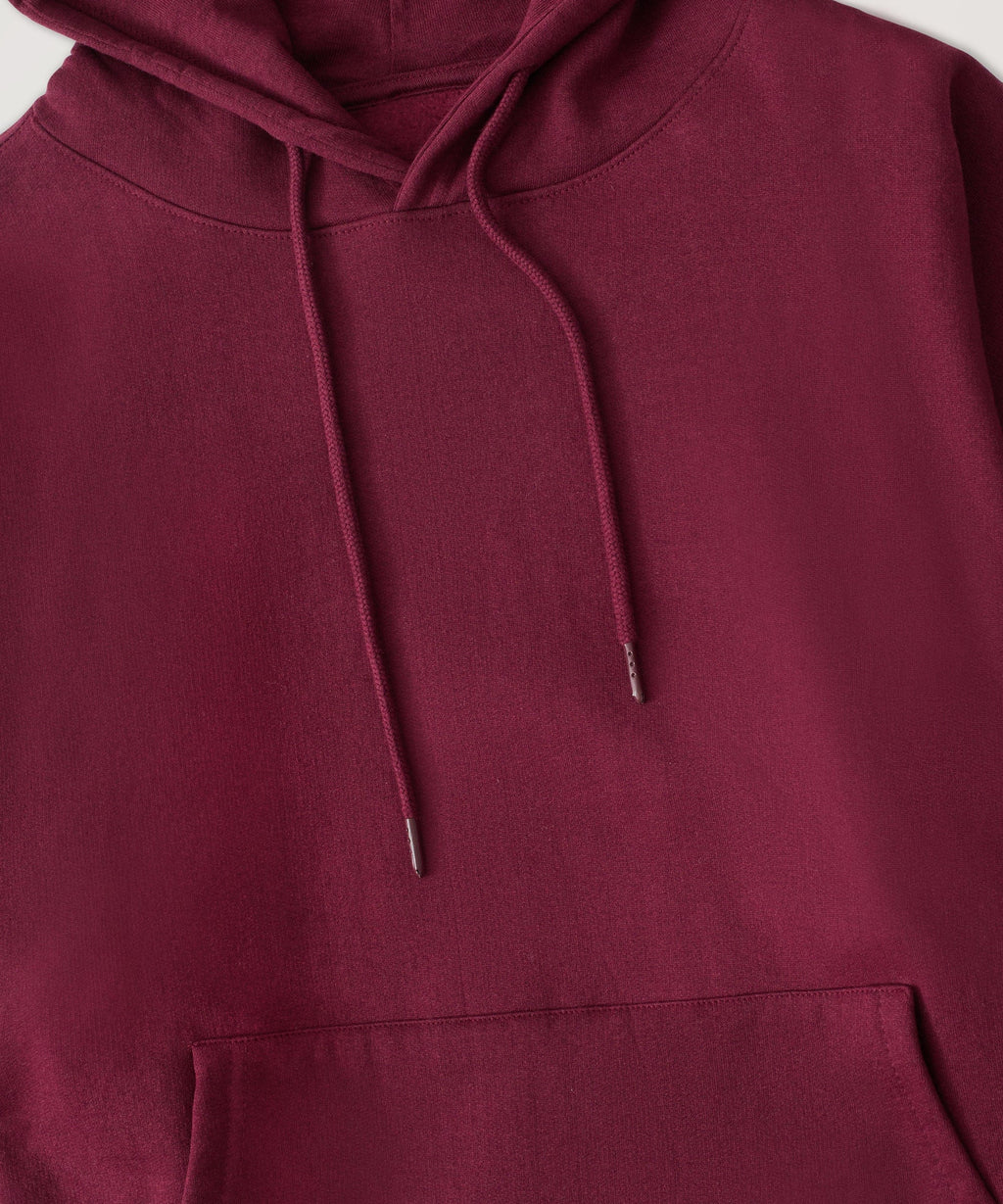Essential Boxy Fit Zip Up Hoodie - Mauve