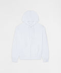 Essential Boxy Fit Zip Up Hoodie - White