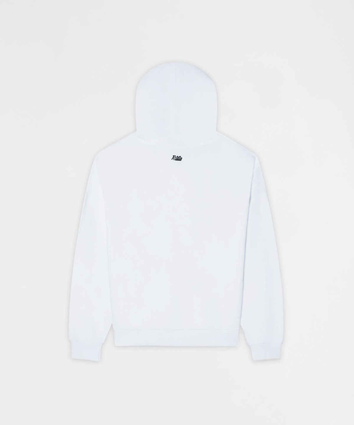 Essential Boxy Fit Zip Up Hoodie - White