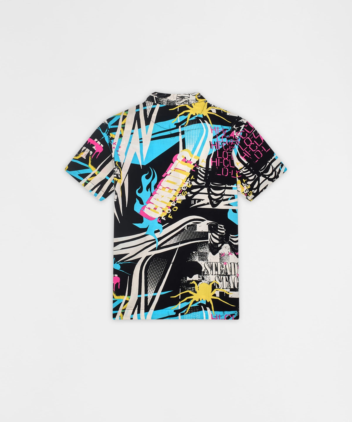 Don't Quit Button Down Short Sleeve Shirt - Black
